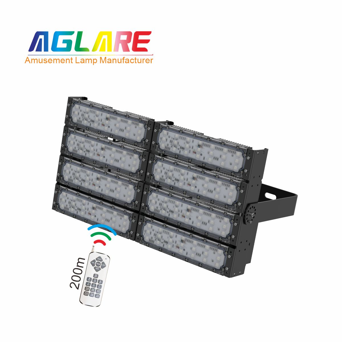 400WLED彩色投光灯泛光灯,变色户外射灯带？？？仄