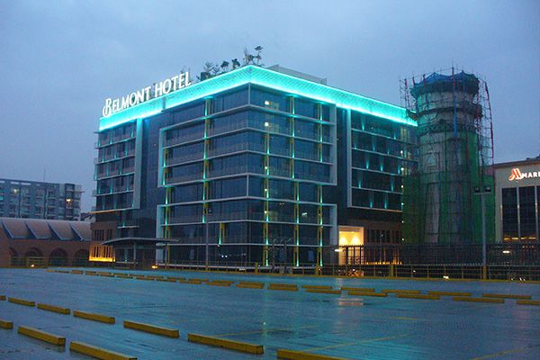 k1体育照明的户外装饰灯用在菲律宾旅馆工程项目